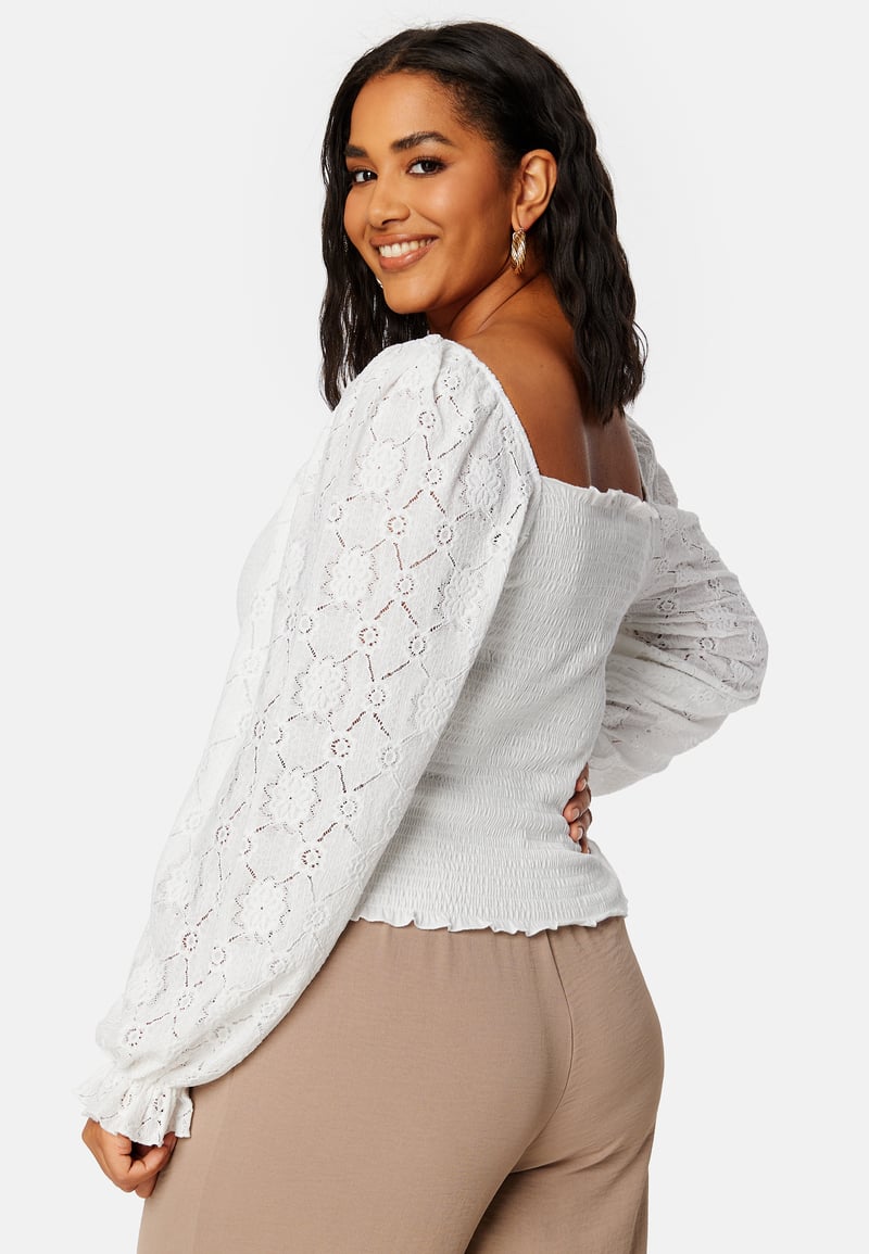 BUBBLEROOM Square Neck Smock Top