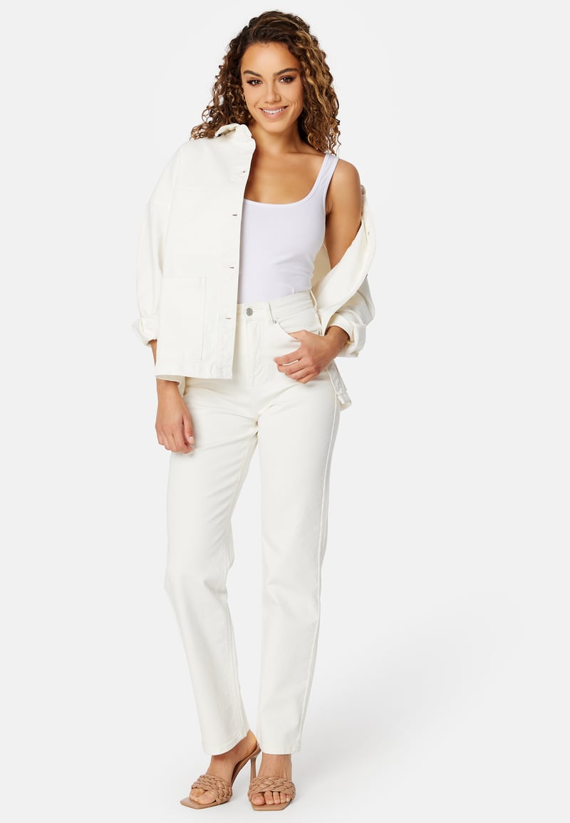 BUBBLEROOM Straight High Waist Jeans