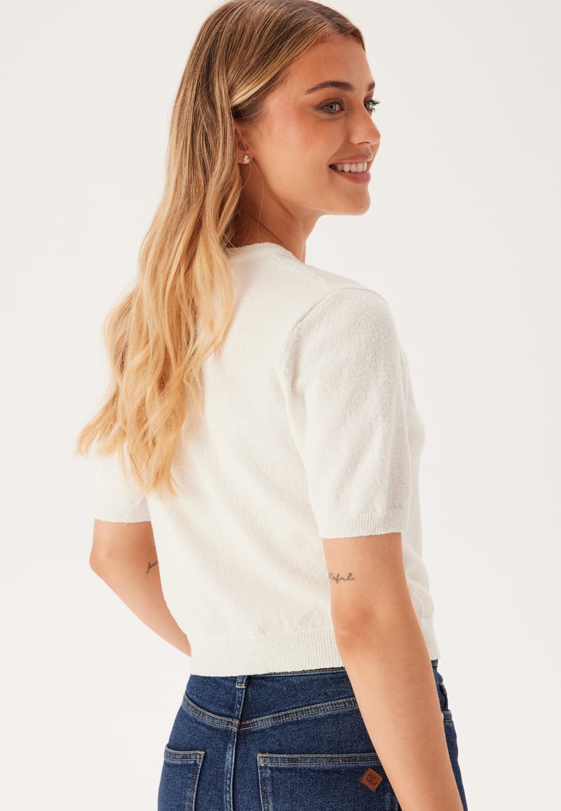 BUBBLEROOM Knitted Short Sleeve Cardigan