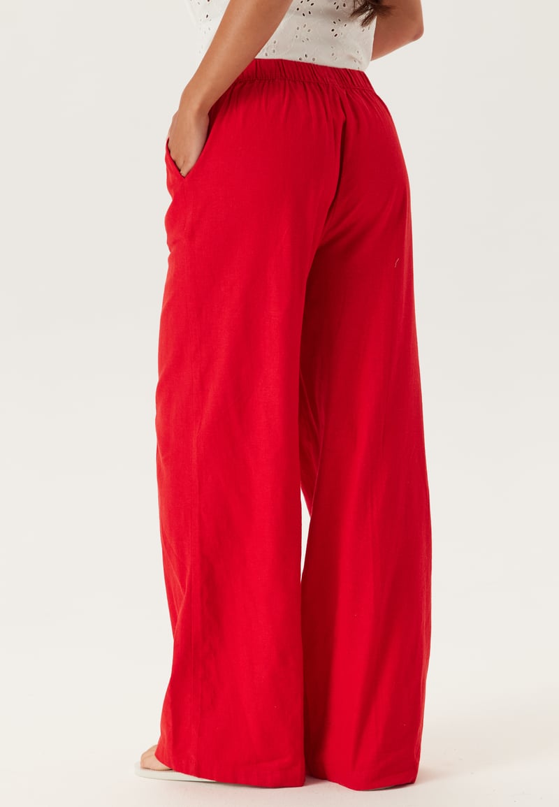 BUBBLEROOM Linen Blend Trousers 