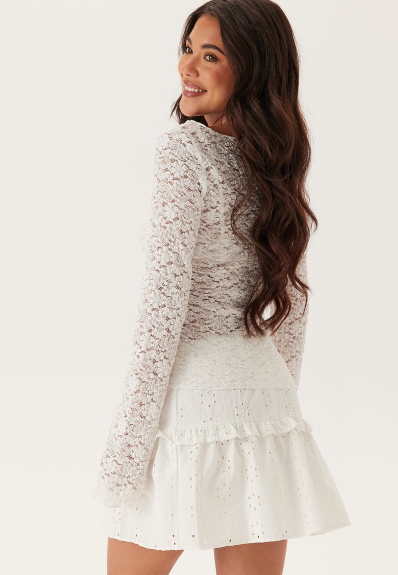 BUBBLEROOM Long Sleeve Lace Top