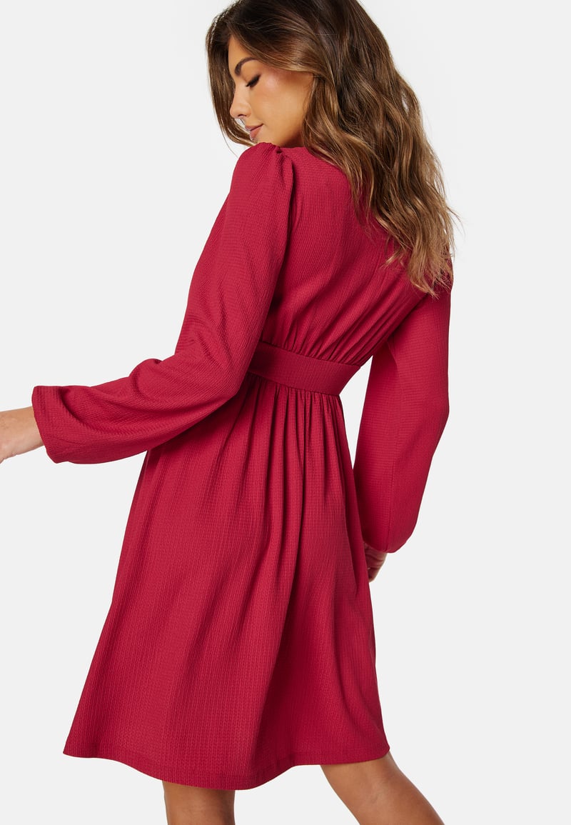 BUBBLEROOM Structure Button Short Dress