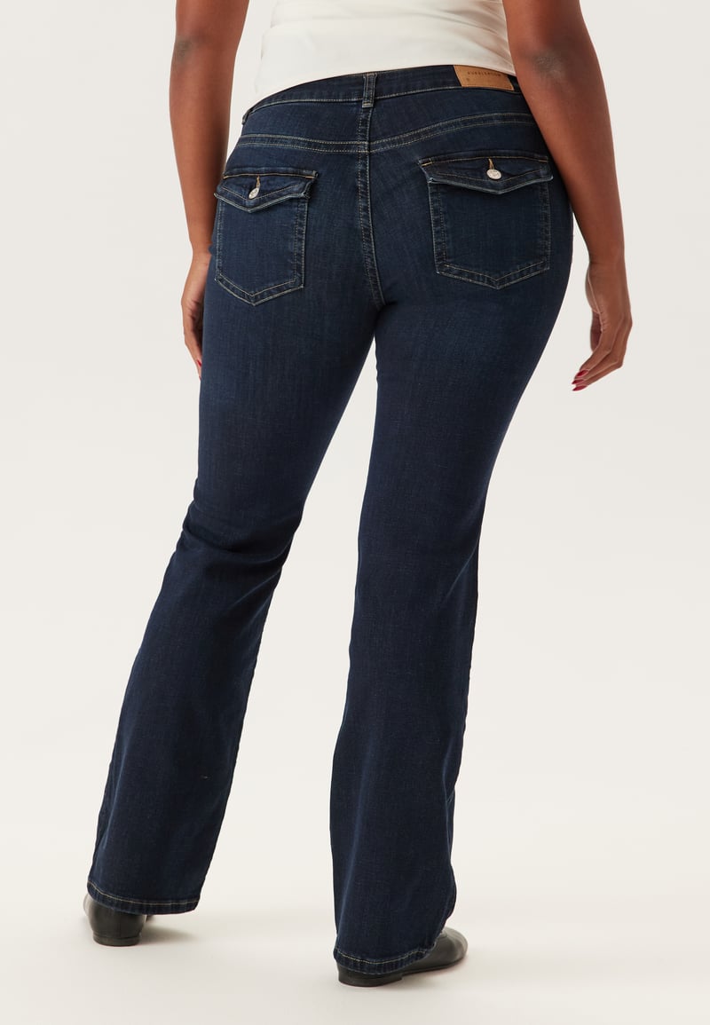 BUBBLEROOM Low Bootcut Flap Jeans