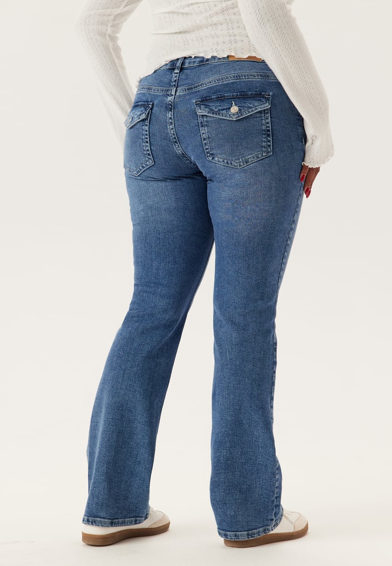 BUBBLEROOM Low Bootcut Flap Jeans