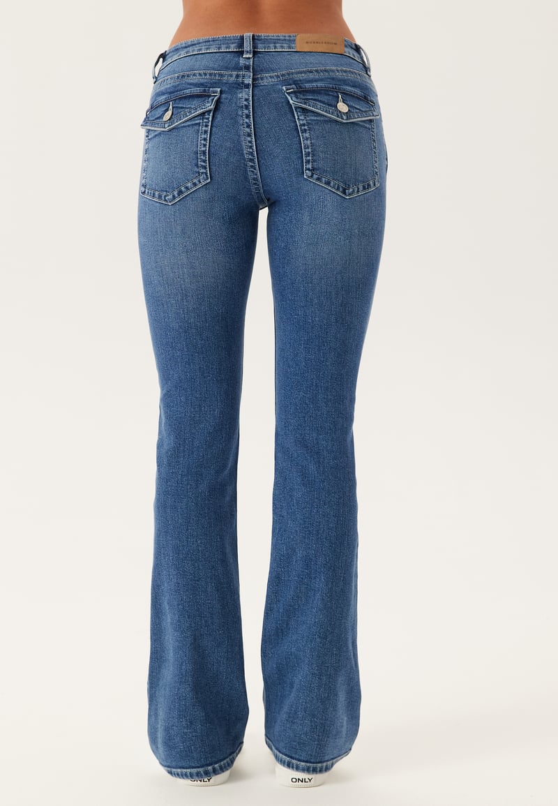 BUBBLEROOM Low Bootcut Flap Jeans