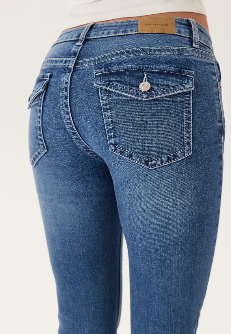 BUBBLEROOM Low Bootcut Flap Jeans