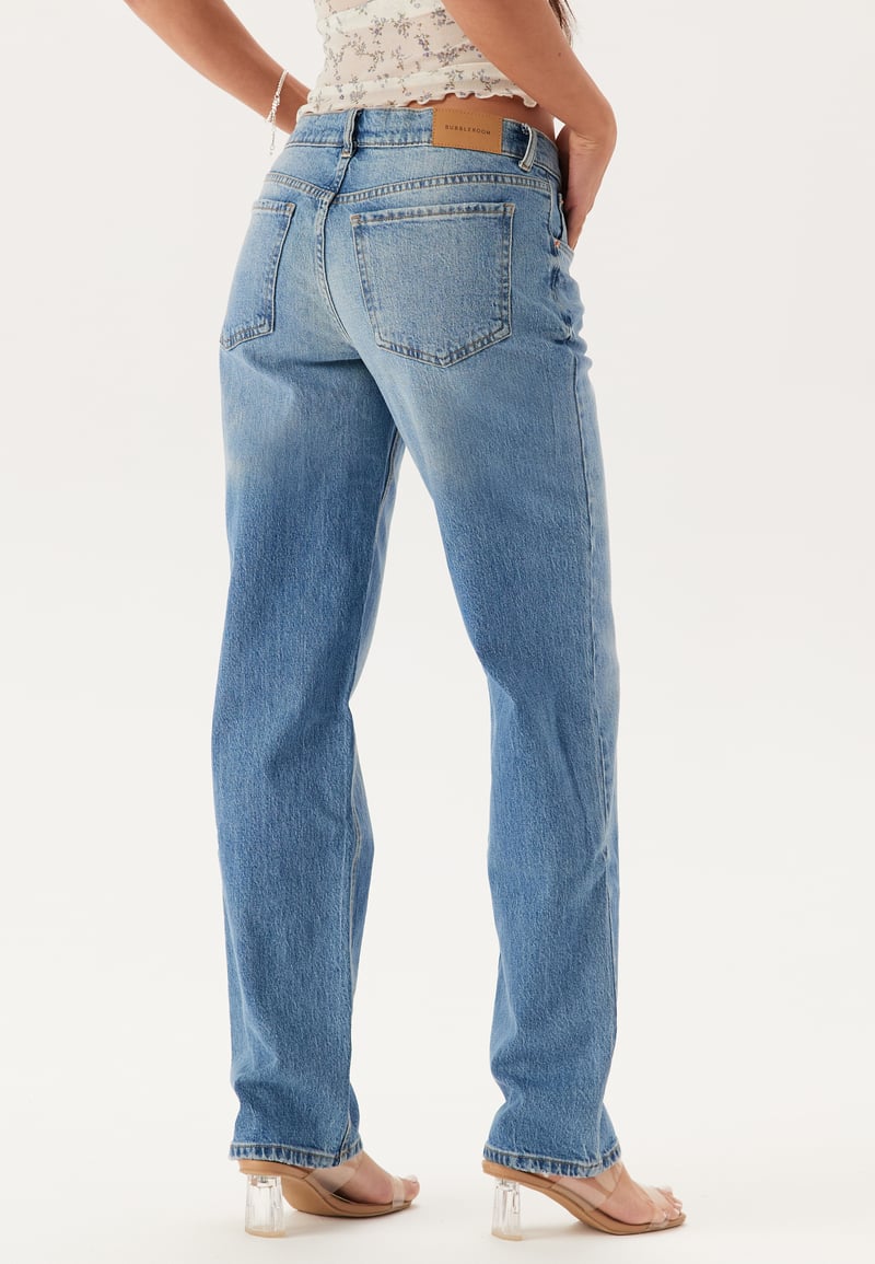 BUBBLEROOM Low Waist Straight Jeans