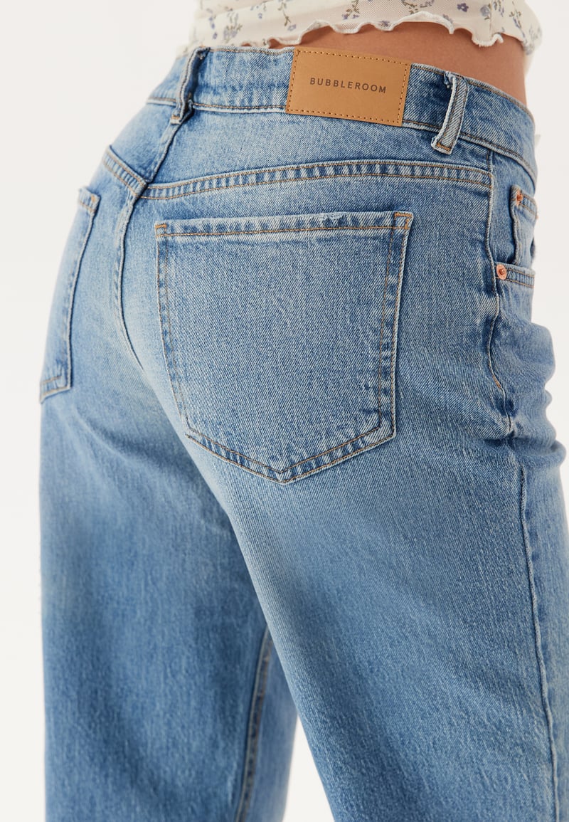 BUBBLEROOM Low Waist Straight Jeans