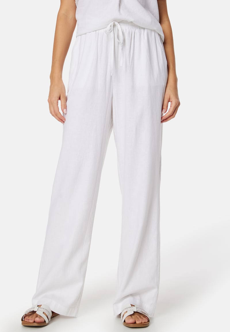 BUBBLEROOM Linen Blend Trousers
