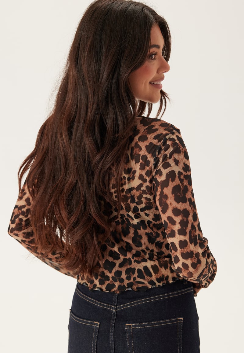 BUBBLEROOM Mesh Cardigan Top