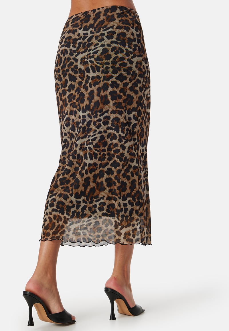BUBBLEROOM Mesh Midi Skirt