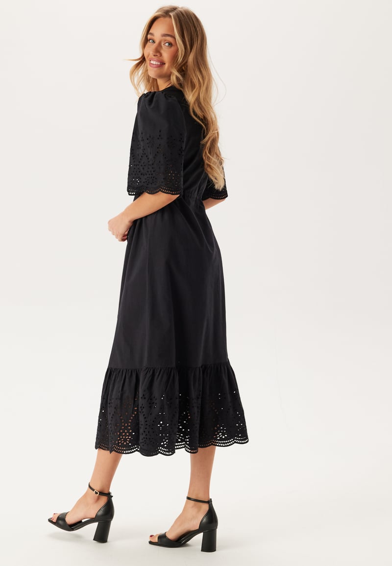 BUBBLEROOM Midi Broderie Anglaise Dress