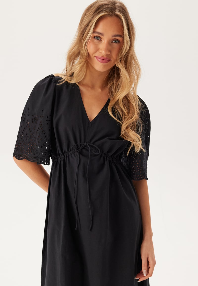 BUBBLEROOM Midi Broderie Anglaise Dress
