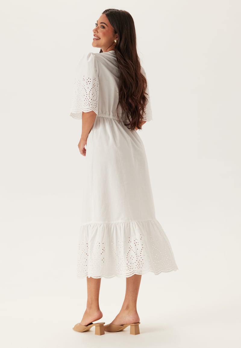BUBBLEROOM Midi Broderie Anglaise Dress