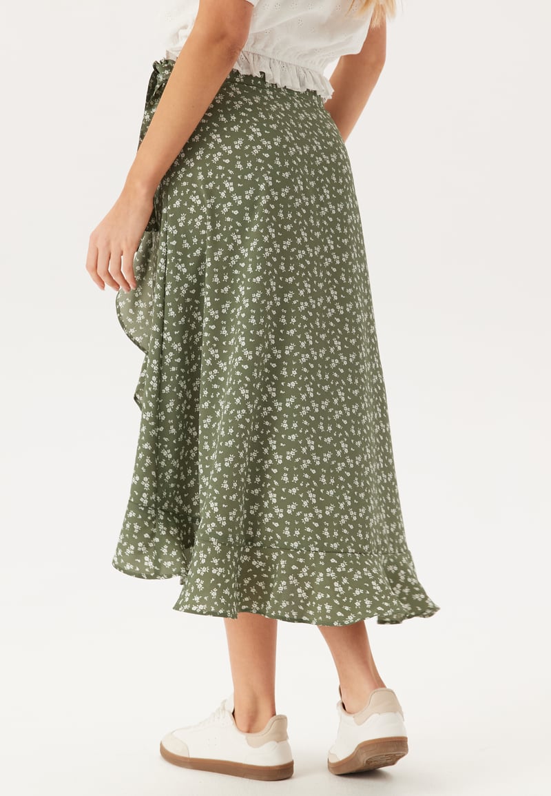 BUBBLEROOM Midi Wrap Skirt