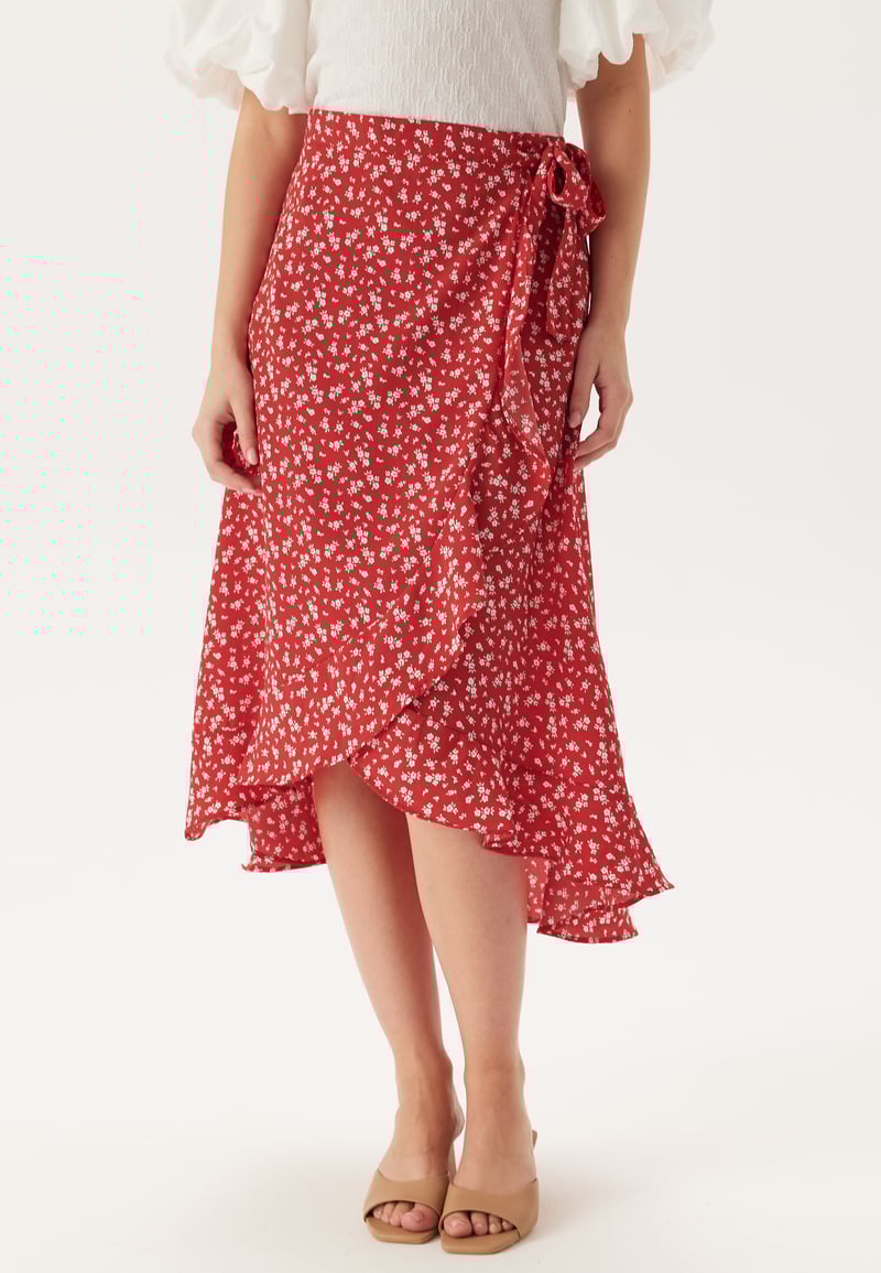 BUBBLEROOM Midi Wrap Skirt