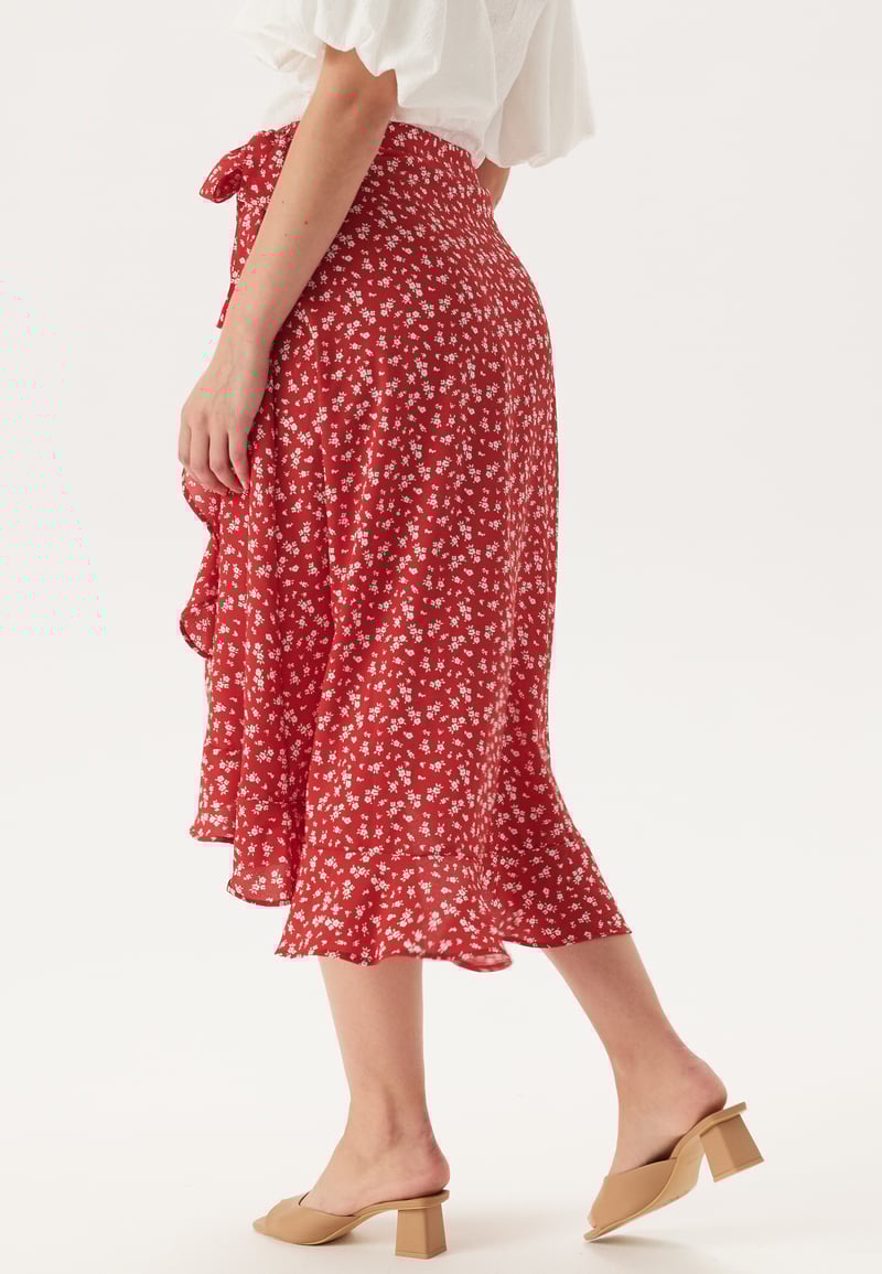 BUBBLEROOM Midi Wrap Skirt