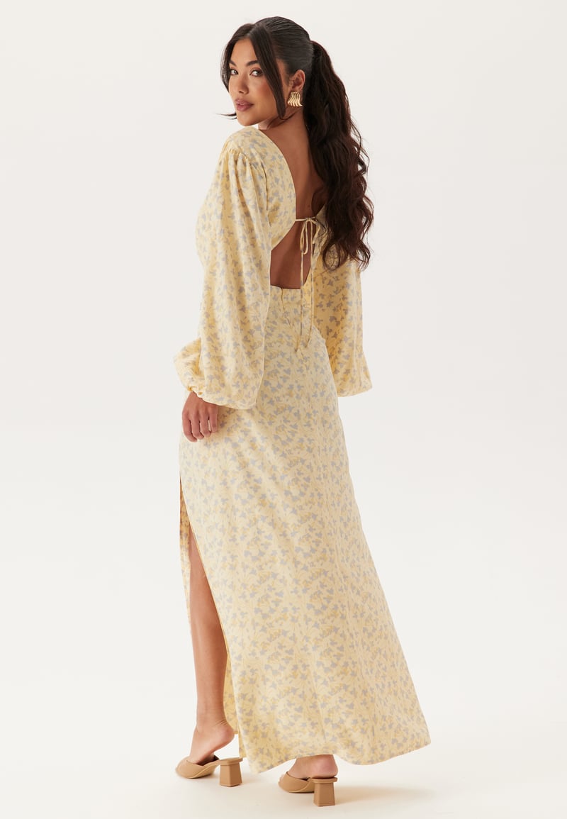 Bubbleroom Occasion Balloon Sleeve Wrap Gown