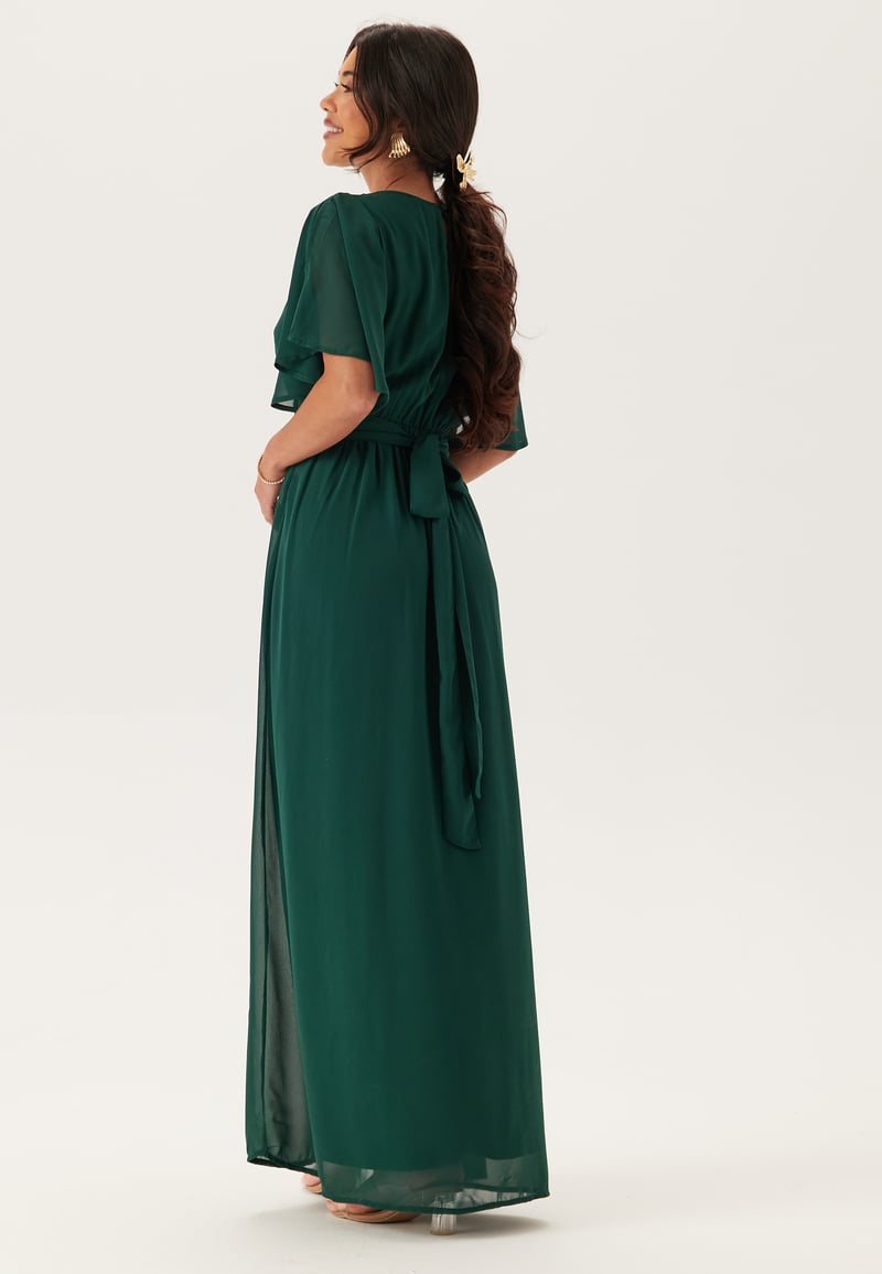 Bubbleroom Occasion Butterfly Sleeve Chiffon Gown