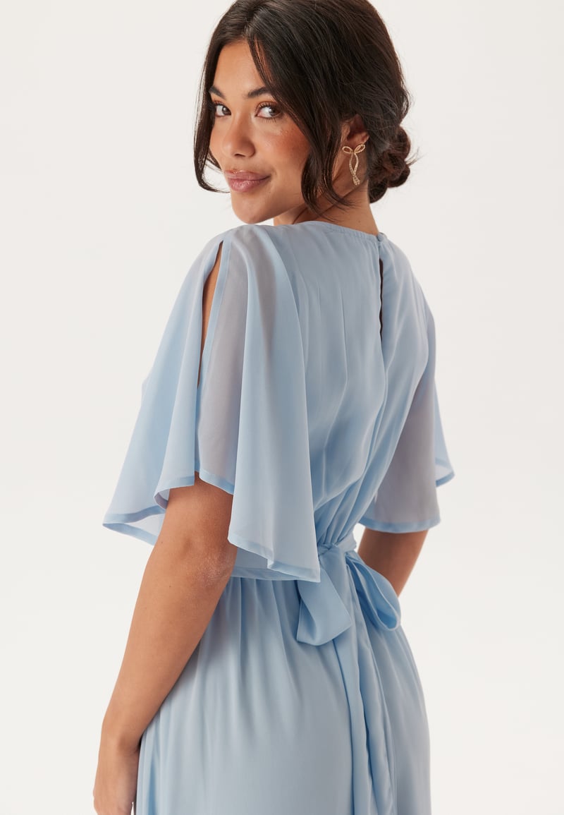 Bubbleroom Occasion Butterfly Sleeve Chiffon Gown