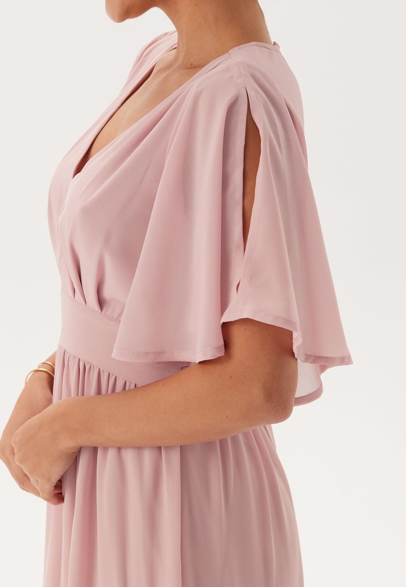 Bubbleroom Occasion Butterfly Sleeve Chiffon Gown