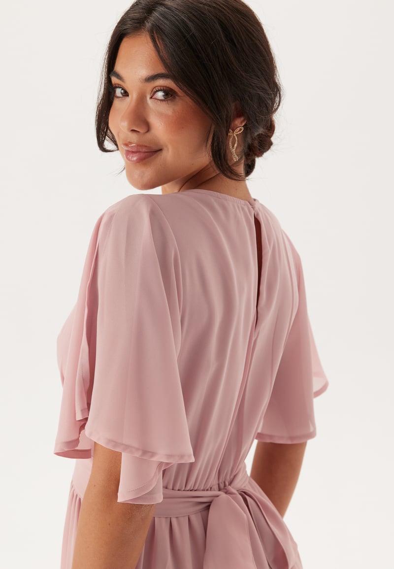 Bubbleroom Occasion Butterfly Sleeve Chiffon Gown