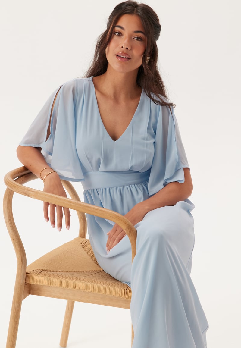 Bubbleroom Occasion Butterfly Sleeve Midi Dress
