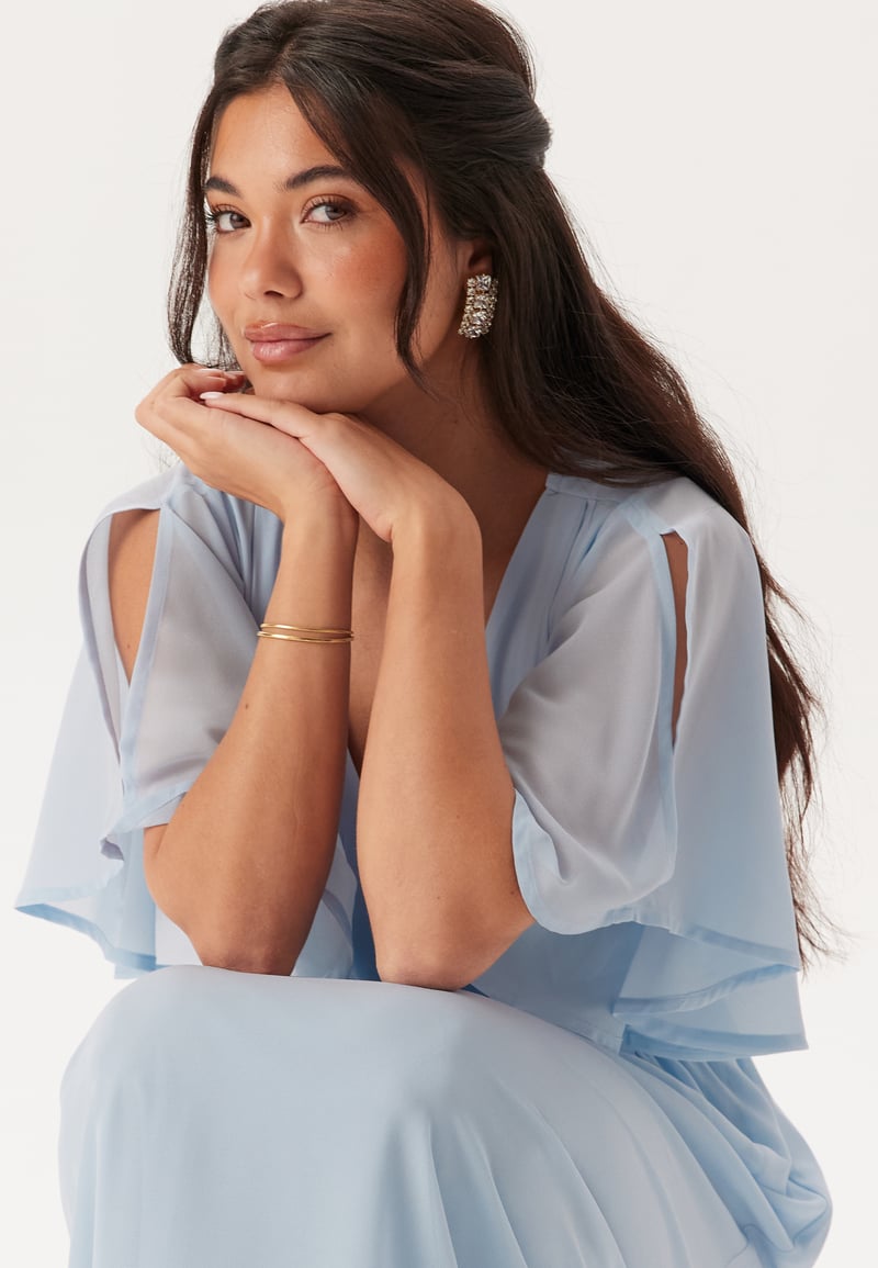 Bubbleroom Occasion Butterfly Sleeve Midi Dress