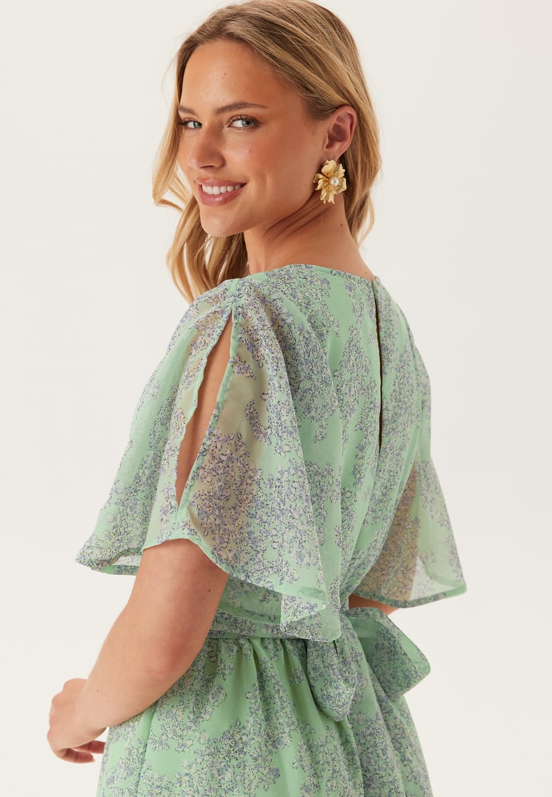 Bubbleroom Occasion Butterfly Sleeve Midi Dress