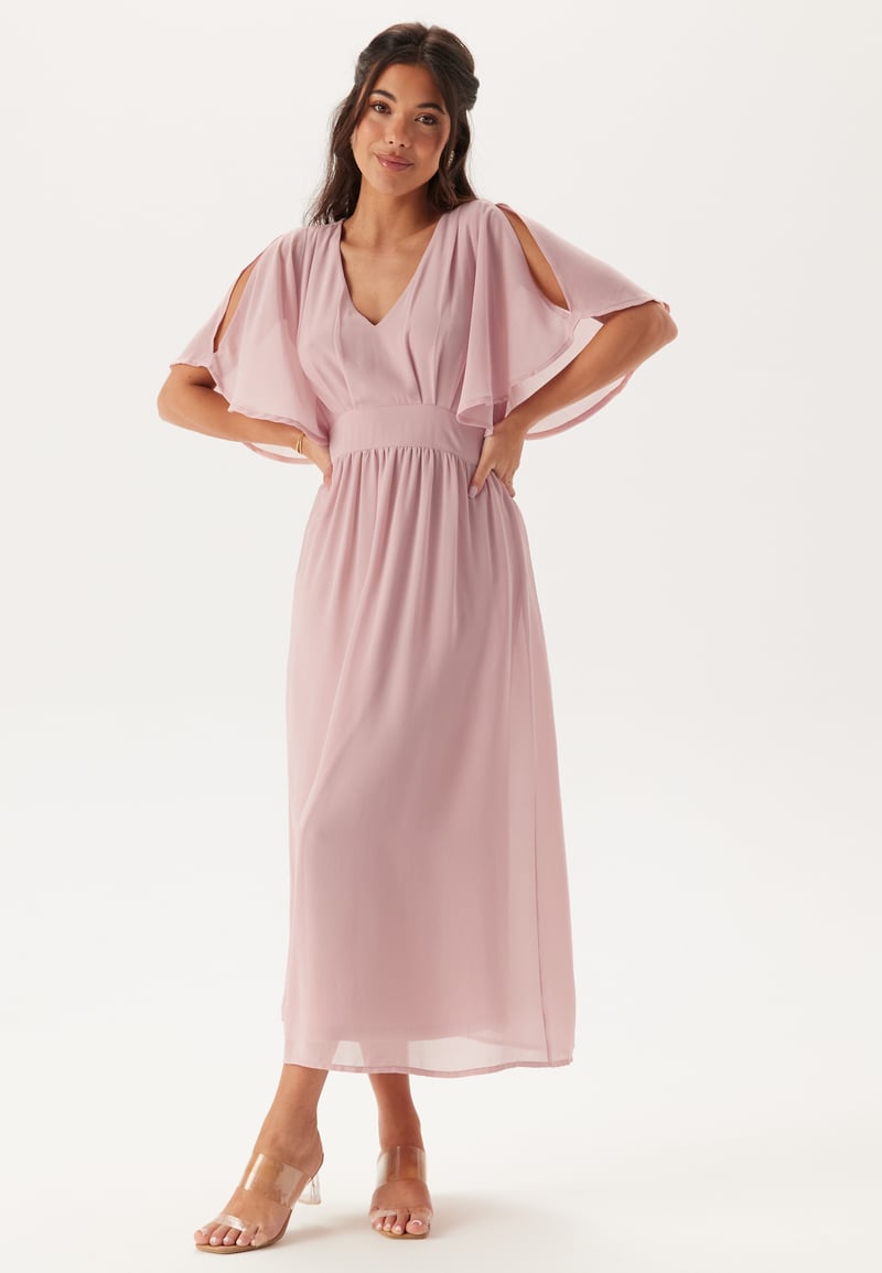 Bubbleroom Occasion Butterfly Sleeve Midi Dress