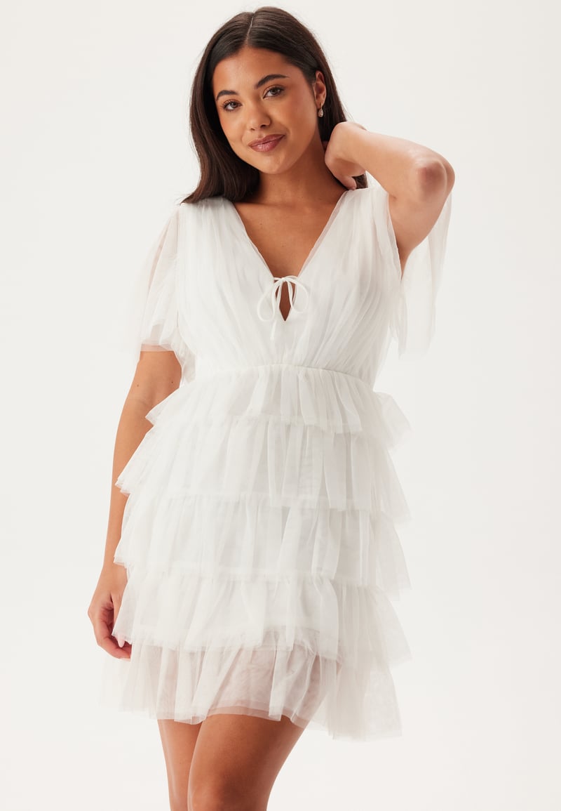 Bubbleroom Occasion Deep V-neck Tulle Dress 