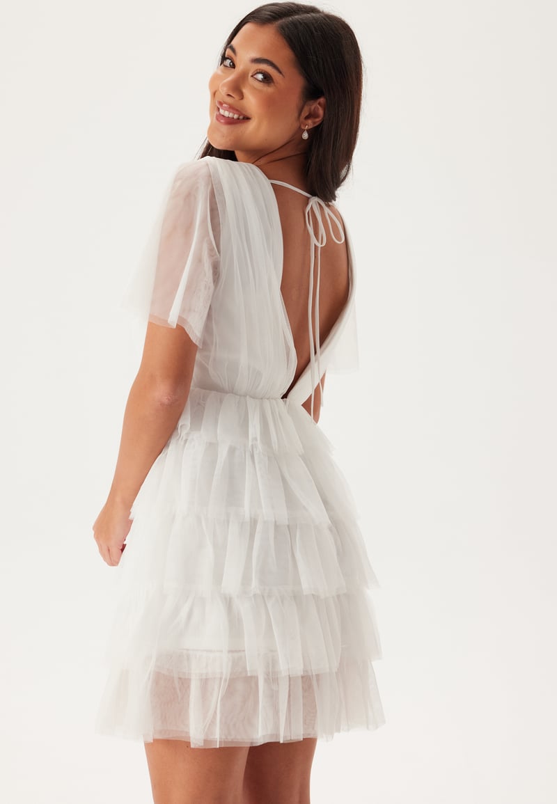 Bubbleroom Occasion Deep V-neck Tulle Dress 