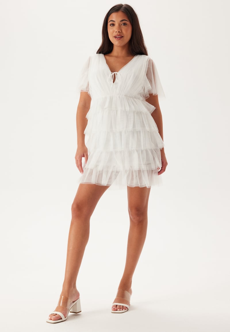 Bubbleroom Occasion Deep V-neck Tulle Dress 