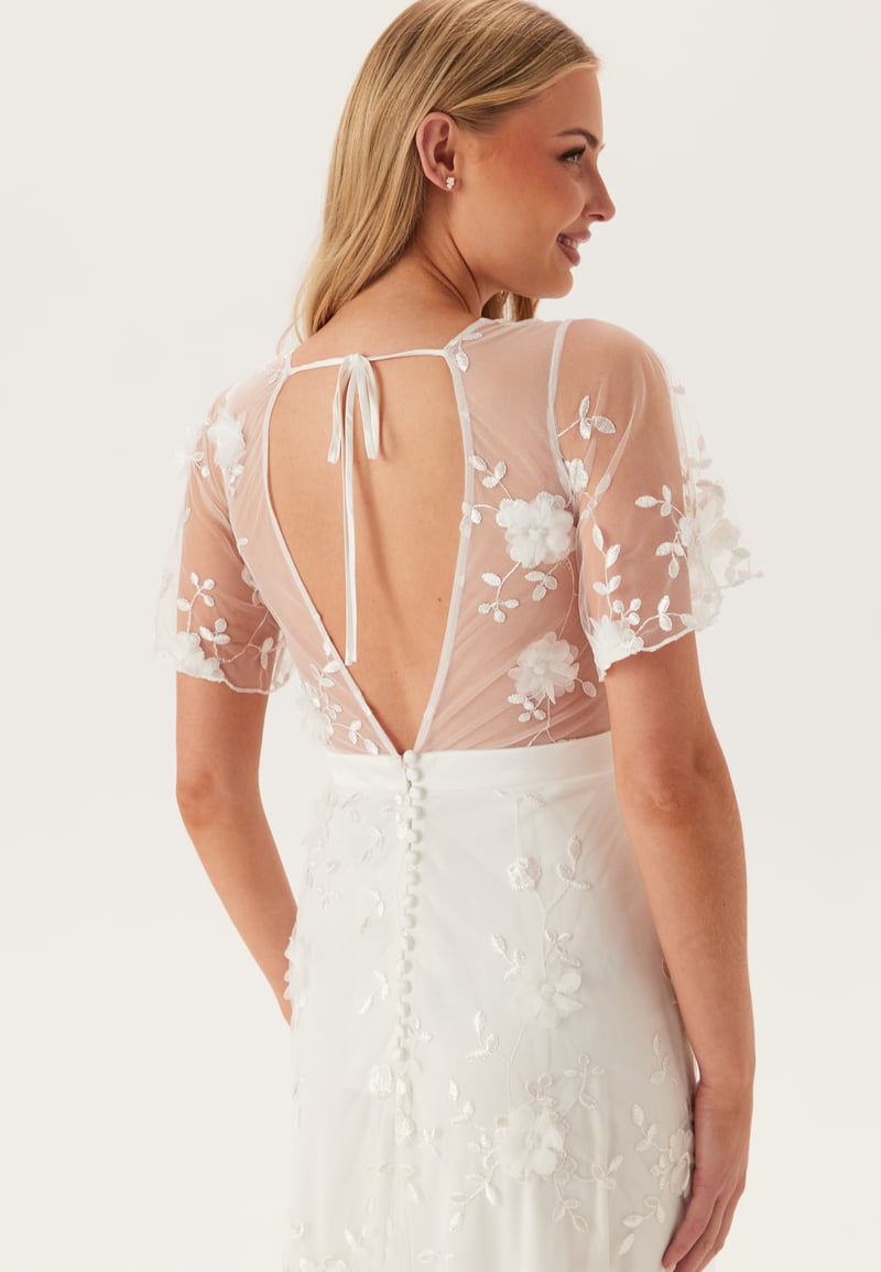 Bubbleroom Occasion Embroidered Floral Wedding Gown