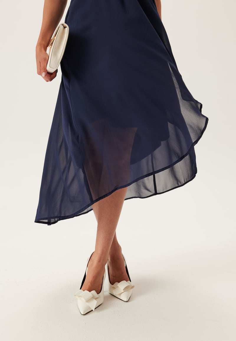 Bubbleroom Occasion High-Low Sleeveless Chiffon Dress