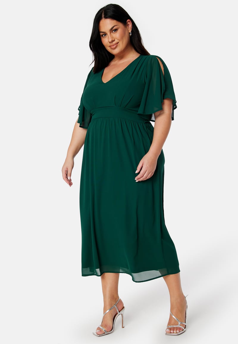 Bubbleroom Occasion Butterfly Sleeve Midi Dress