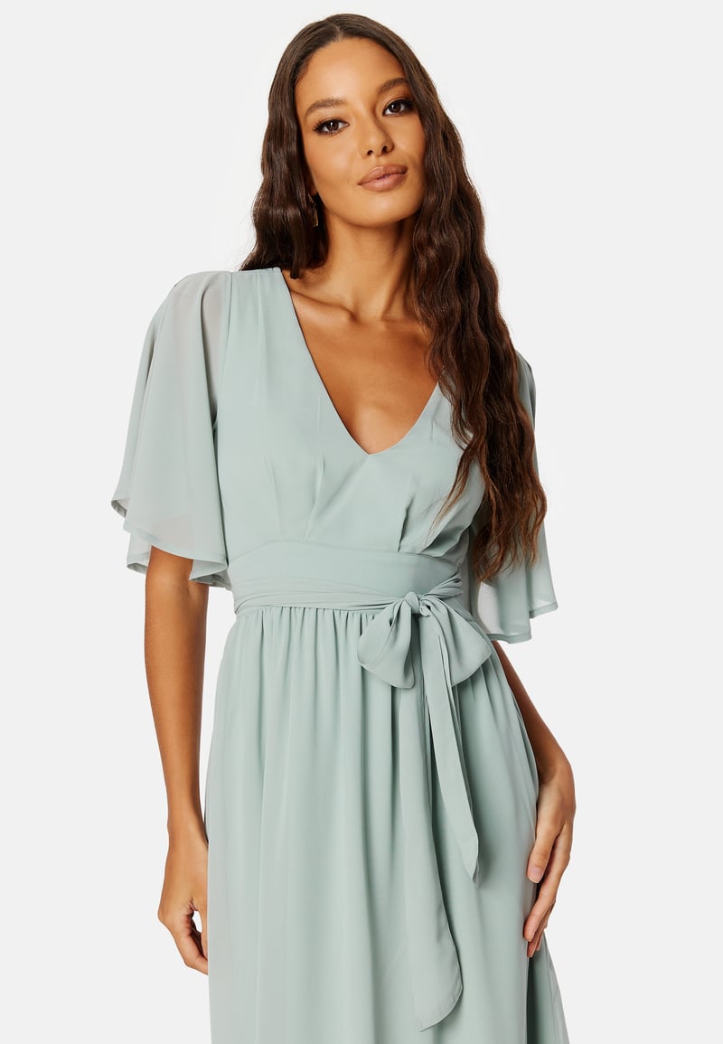 Bubbleroom Occasion Butterfly Sleeve Midi Dress