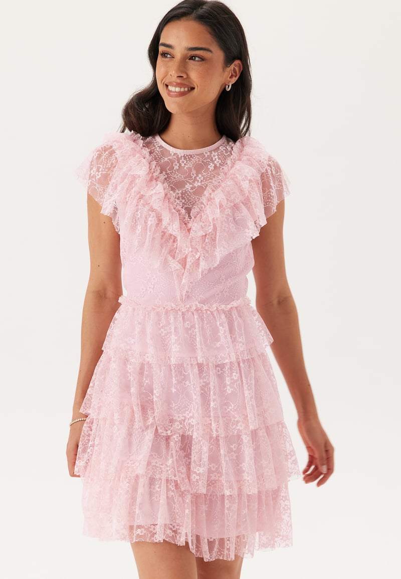 Bubbleroom Occasion Lace Frill Short Dress