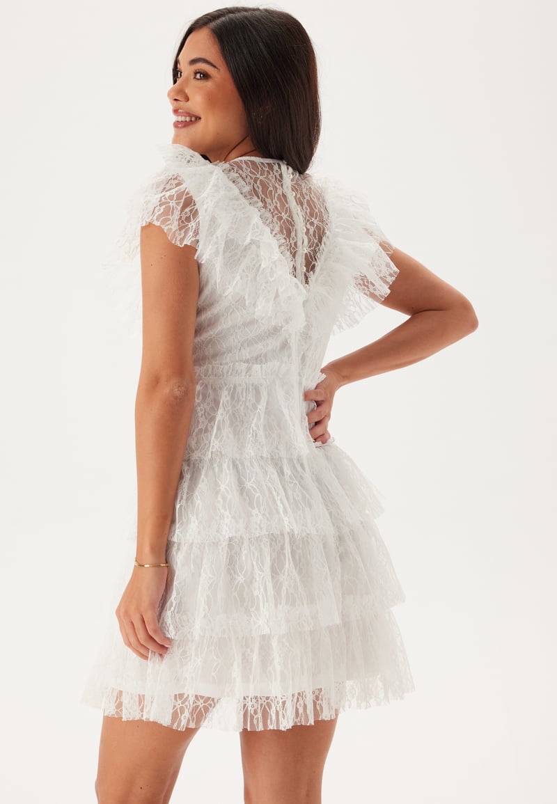 Bubbleroom Occasion Lace Frill Short Dress