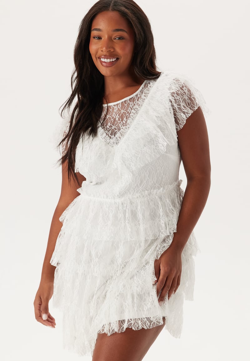 Bubbleroom Occasion Lace Frill Short Dress