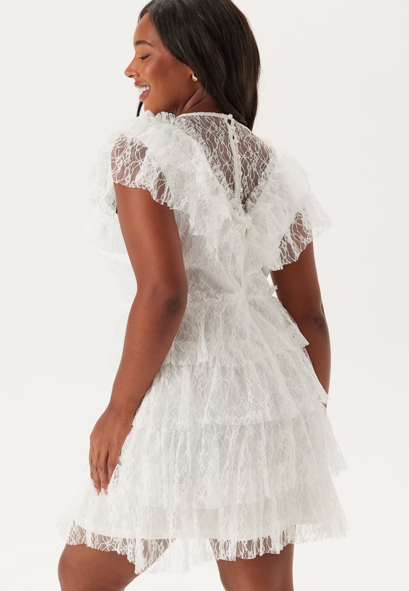 Bubbleroom Occasion Lace Frill Short Dress