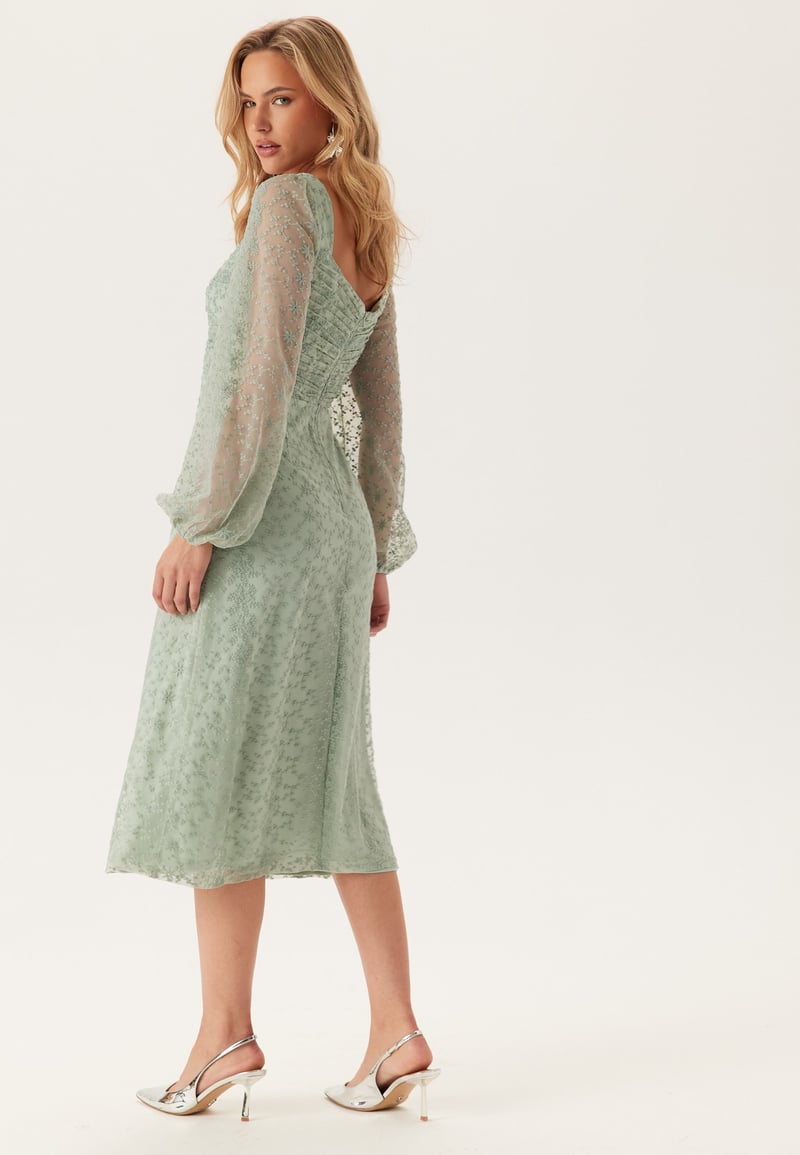 Bubbleroom Occasion Ruched L/S Midi Dress 