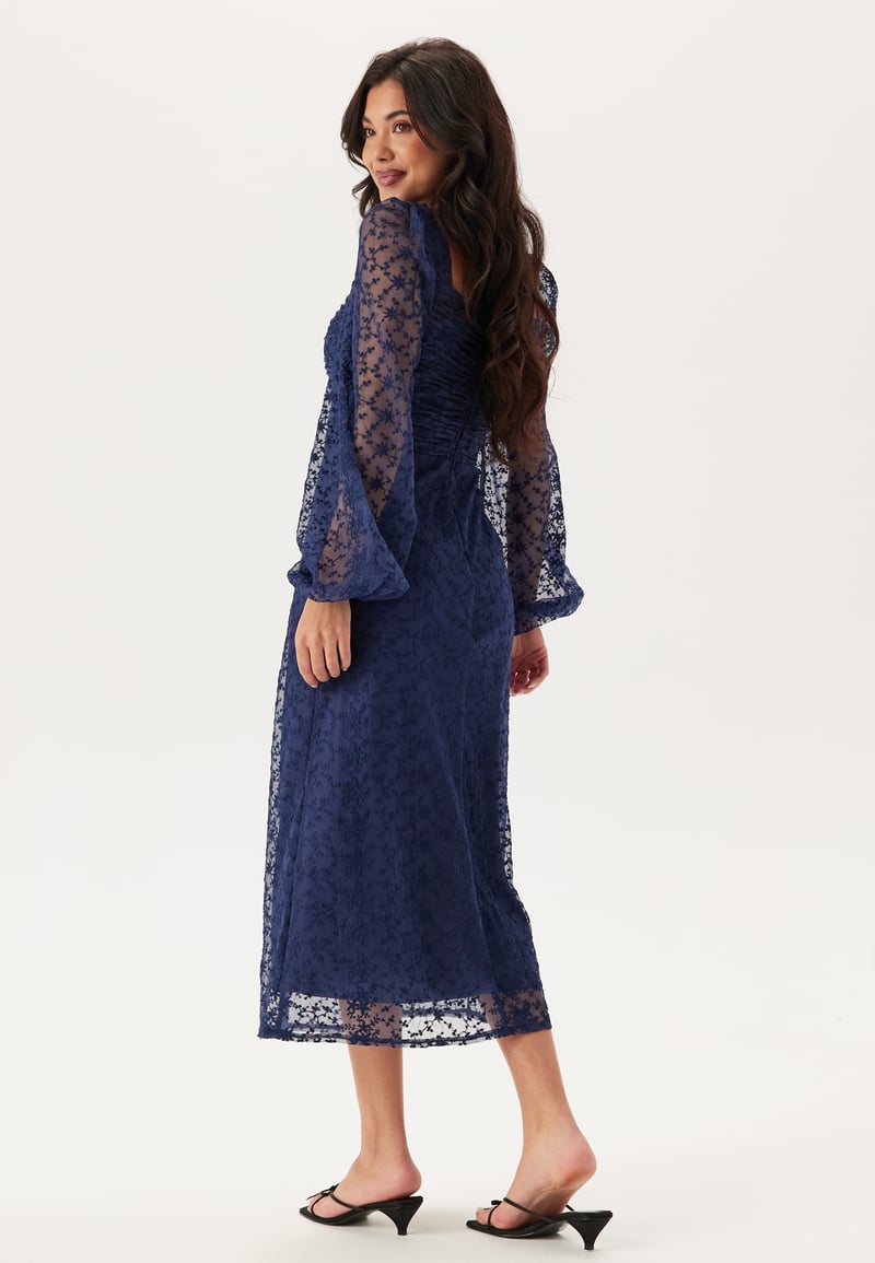 Bubbleroom Occasion Ruched L/S Midi Dress 
