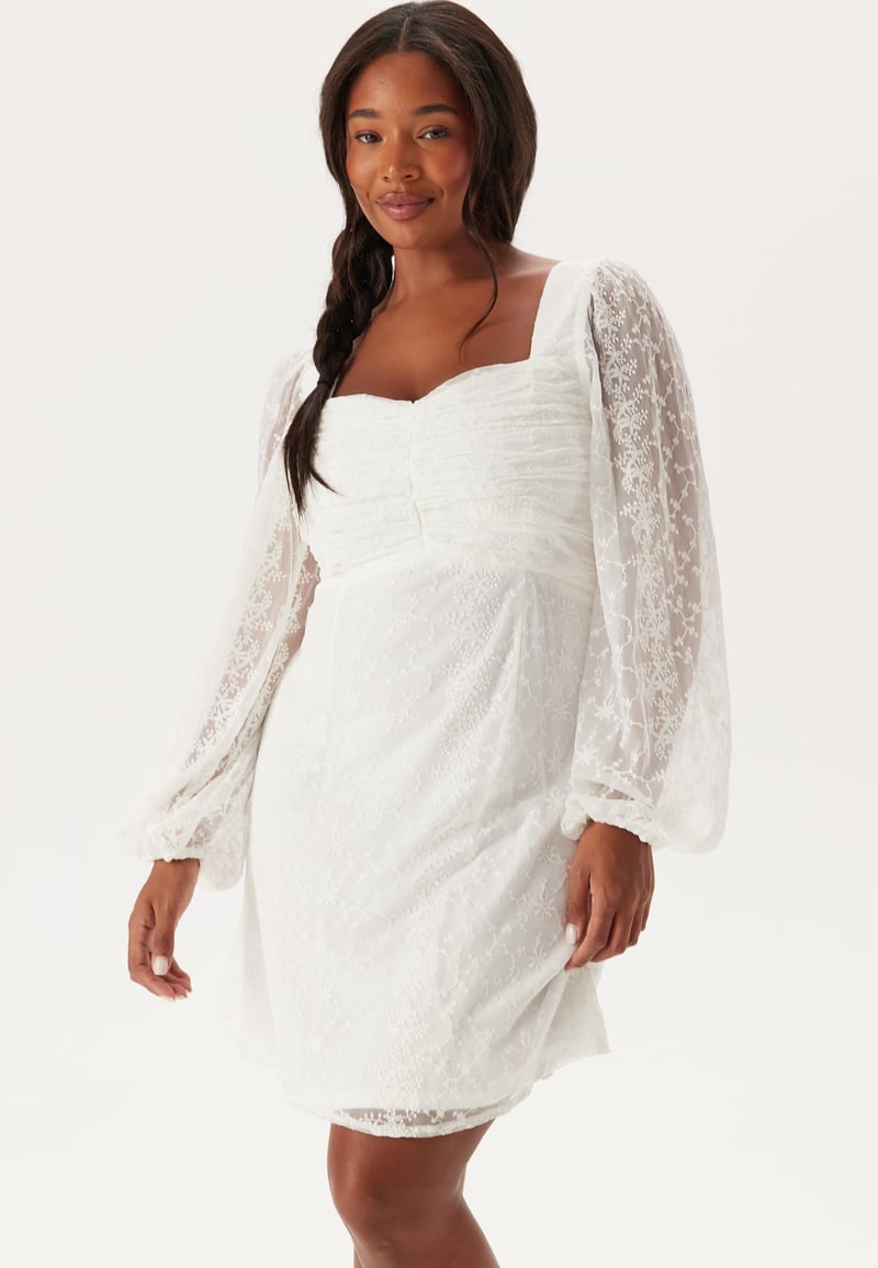 Bubbleroom Occasion Ruched L/S Short Dress