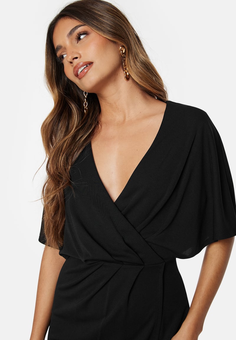 Bubbleroom Occasion Wrap Slit Midi Dress