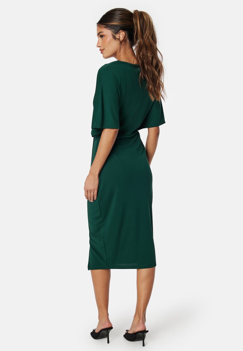 Bubbleroom Occasion Wrap Slit Midi Dress