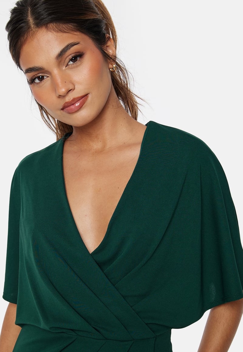 Bubbleroom Occasion Wrap Slit Midi Dress