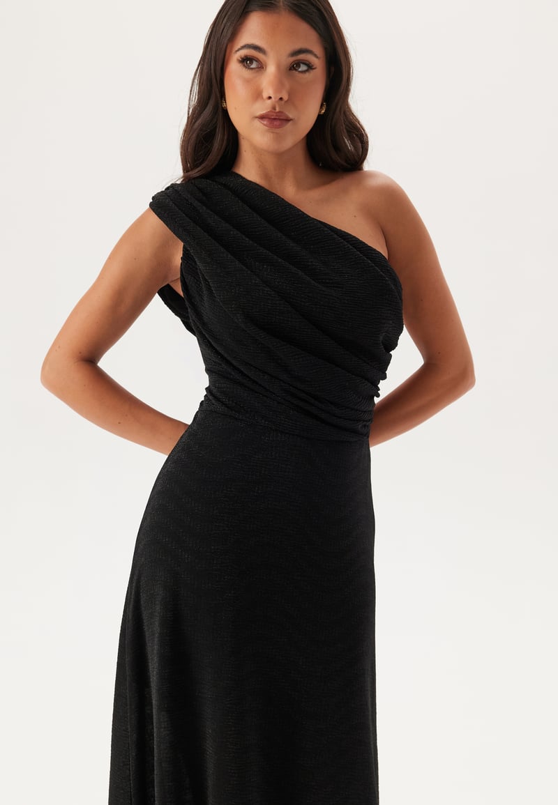 Bubbleroom Occasion Sparkling One shoulder Soft Maxi Dress