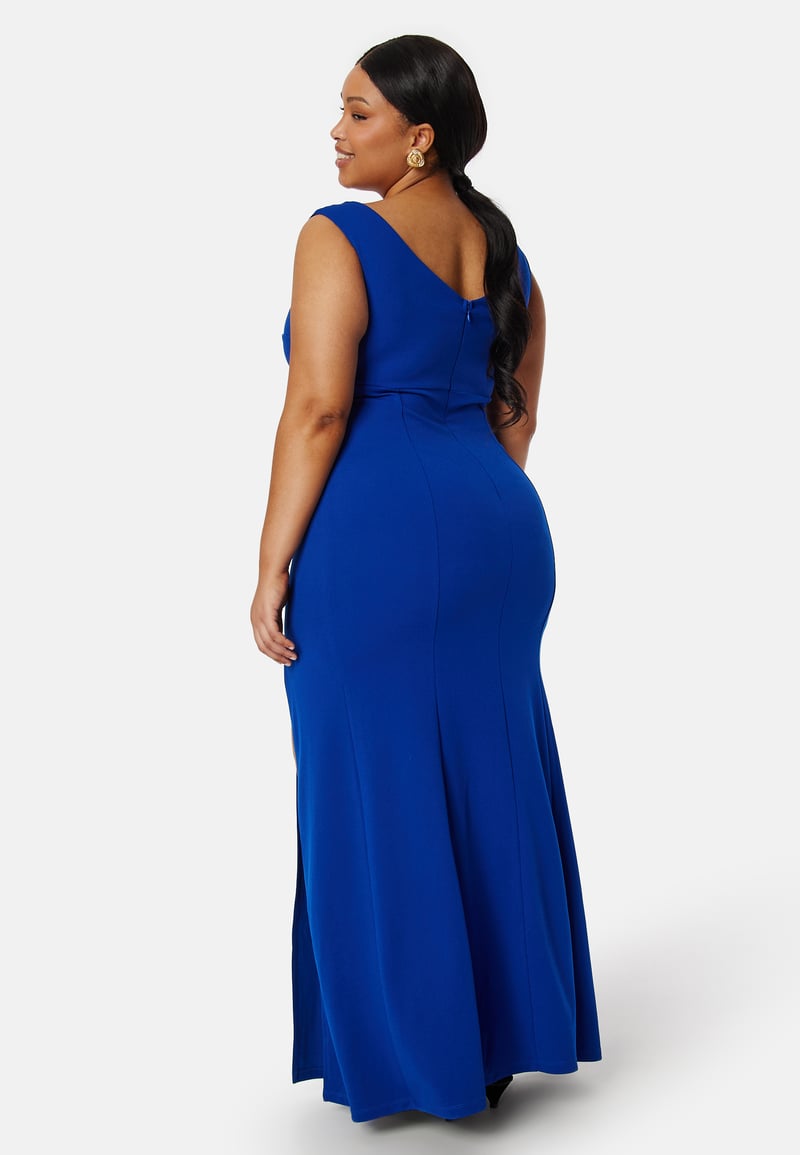 Bubbleroom Occasion Twist Off Shoulder Gown