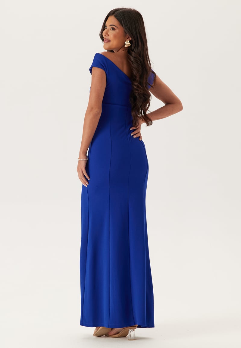 Bubbleroom Occasion Twist Off Shoulder Gown